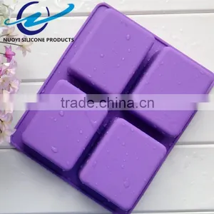 4 Cavities Rectangular Silicone Soap Mold One Leaf thumbnail-5