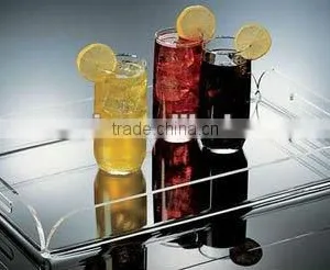 Clear Acrylic Tray With Handle thumbnail-1
