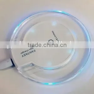 OEM ORDER WELCOME QI WIRELESS CHARGER PAD STAND QI WIRELESS CHARGER PAD WITH LCD LIGHT FOR GALAXY S7 EDGE TRANSMITTER thumbnail-5