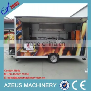 Small Size Mobile Kebab Van With Big Wheels thumbnail-3