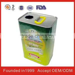 China Square Olive Oil Cans for FDA thumbnail-1