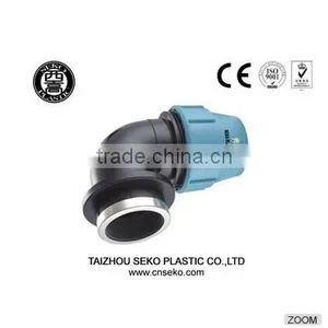 Top Supplier All Size Available PP Compression Pipe Fitting Water Fluid Quick Male Elbow for Irrigation thumbnail-6