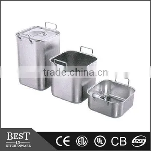 Stainless Steel Heavy Stackable Bain-marie Pan Washing Pan Perforated Pan Boiling Pan Boiling Pans thumbnail-1