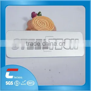 Sand Blasting Aluminum Card With Adhesive Sticker/ Custom Aluminum Card thumbnail-1