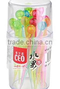 Reusable Plastic Food Fruit Dessert Cupcake Picks Set thumbnail-3