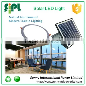 New Version of Skylight!15 Watt Solar Panel Powered High Quality SMD2835 LED Panel Lamp Ceiling Light thumbnail-1