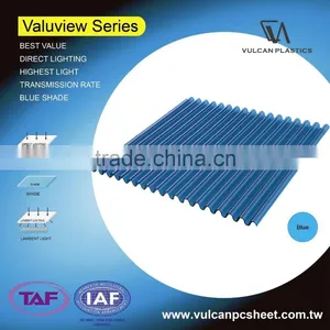 Plastic Polycarbonate Solid/ Corrugated Sheets (Valuview Blue Series) thumbnail-4