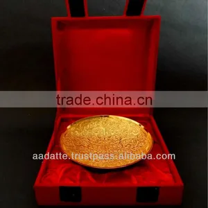 Gold Plated Gift Item Beautiful Home Decoration Gold Plated Bowl thumbnail-3