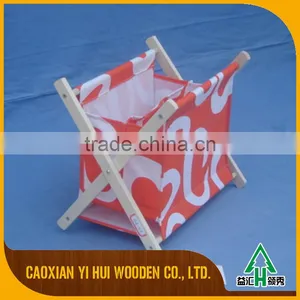 Wooden Fabric Magazine Rack For Office thumbnail-3
