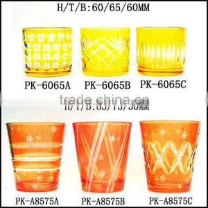2017 Trendy Luxury Aussie Hand Cut Glass Candle Holder thumbnail-5