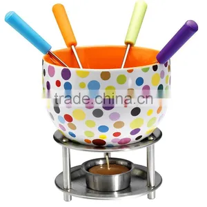 Amazon Hotsale Ceramic Bowl Melting Cheese Chocolate Multi-Purpose Fondue thumbnail-4