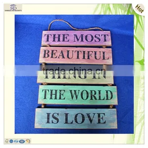 Bar Home Decoration Mdf Material Hanging String Letter Plate thumbnail-1