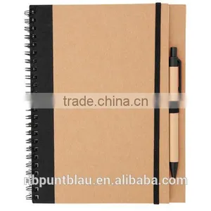 Recycled Cardboard Ecofriendly Block-notes With Ballpen 65pages thumbnail-2
