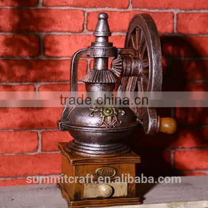 Coffee Shop Decoration Resin Vintage Artificial Coffee Machine Figurine thumbnail-3
