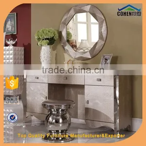 Modern Luxury Bedroom Furniture Dressing Table With Mirror and Stool S109 thumbnail-1