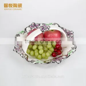 European Porcelain Fruit Dish, Stock Ceramic Dry Fruit Dish thumbnail-1