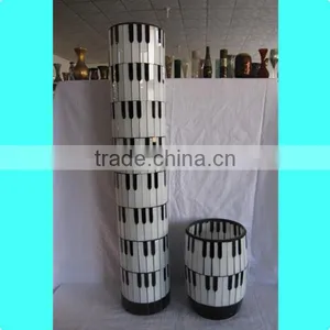 80CM Tall Piano Pattern Design Handmade Colored Mosaic Art Glass Decorative Items thumbnail-1