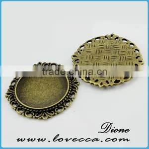 Glass Cabochons Jewelry Accessory Pendant Settings,zinc Alloy Charm for Bracelet Accessories thumbnail-1