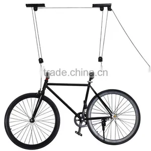 Bicycle Lift Bike Ceiling Mount Pulley Hoist Rack Garage Storage Hooks Hanger A1417 thumbnail-3