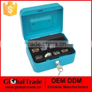 451507 Security Box Metal Safe Cash Storage Money Coins Lock Box thumbnail-1