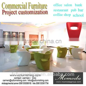 Colorful Special S Design Coffee Shop Showroom Meeting Chair on Sale Creative Modern Public Area Furniture thumbnail-1