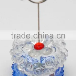 New Design Acrylic LED Lighting Heart Gift Box Card Holders for Desk Decor thumbnail-4