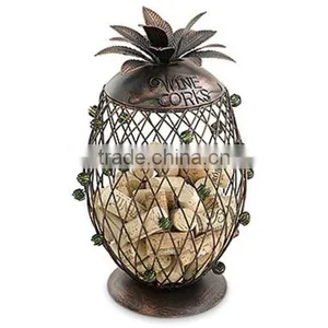 Promotion Metal Cork Storage Bag Pineapple Holder thumbnail-1
