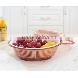 Kitchen Vegetable and Fruit Plastic Draining Basket Drain Basket thumbnail-5