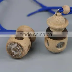 5ml Car Room Hanging Perfume Essential Oil Air Freshener Auto Glass Wood Bottle,Temple Shape Car Perfume Bottle thumbnail-1