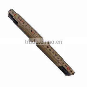 2 Meters 10 Folds 6-flat Read Wood Folding Rule thumbnail-1