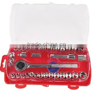 41 Pcs Socket Wrench Set With Ratchet Handle thumbnail-1