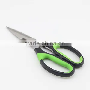 Rubber Handle Multifunction Kitchen Scissors With Bottle Opener thumbnail-3