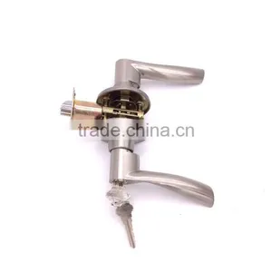 Zinc Commercial Room Office Hotel Glass Heavy Duty Security Door Lever Handle Cylinder Lock thumbnail-1
