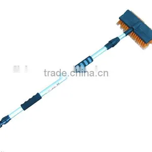 2.0Meter Aluminum Telescpic Handle Water Flow Through Car Brush With PVC Soft Bristle thumbnail-1