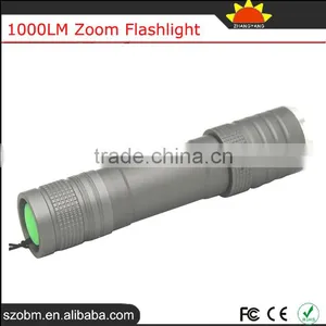 OEM Q5 1000LM Rechargeable Battery 18650 Zoom Flashlight Smith Little Japan Torch Light thumbnail-2