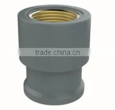 HIGH QUANLITY FEMALE COUPLING COPPER THREAD OF PVC DIN STANDARD FITTINGS FOR WATER SUPPLY thumbnail-1