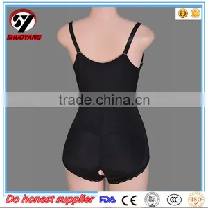 2017 Shuoyang Wholesale Cheap Shapewear Ultra Slim Body Shaper With Open Crotch thumbnail-5