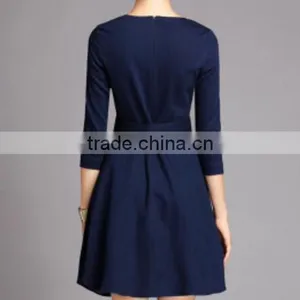 European Style 2014 Women Office Design A Line Pleated Skirt thumbnail-2