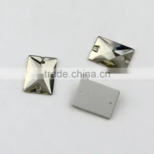 Shinny Crystal Flat Back Sew on Stone Glass Loose Beads for Clothing Accessories thumbnail-1