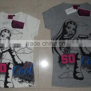 Children T-shirt, Girls Combed Cotton Soft Hand Feel Cute Printed T-shirt thumbnail-2