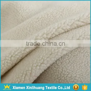 China Manufacturer Knitted 100% Polyester Sherpa Fabric for Sale thumbnail-3