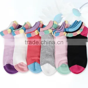 Young Lady Color Soft Ankle Socks thumbnail-2