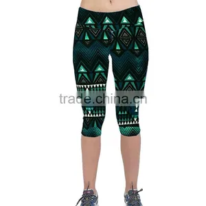 Hot Selling Women 3/4 Tights With Custom Design thumbnail-5