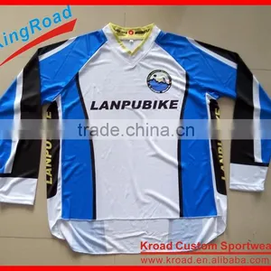 Sublimation Printed Baggy Long/short Sleeve Downhill Jersey With OEM Designs thumbnail-4