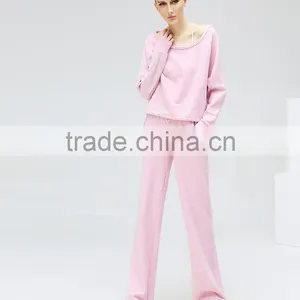 2016 Fashion Spring Sets Thin Fleece/new Sport Loose Bomber Pull Over Fleece/big Collar Pink Rose Fleece thumbnail-6