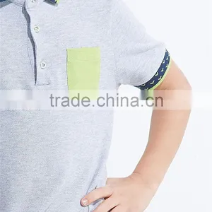 Hot Sale OEM Service 100% Cotton Good Quality Short Sleeve Polo t Shirts for Boy Kids thumbnail-6