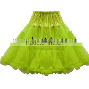 26" Retro Light Green Underskirt 50s Swing Vintage Petticoat Fancy Net Skirt Rockabilly Tutu thumbnail-1