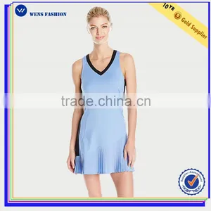 Hot Sale Skorts For Wholesale Custom Sports (Wear) Ladies Tennis Dress thumbnail-1