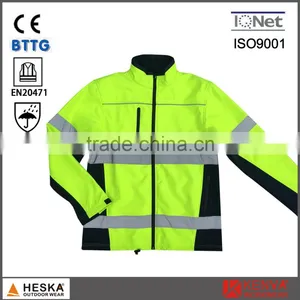 Men Hi-vis Jacket Safety High Visibility Welding Jacket With EN20471 EN343 thumbnail-1