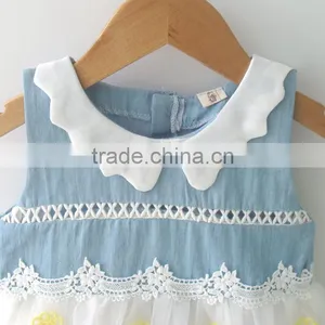 2017 Fanshional Lace and Tulle Dress Baby Sleeveless for Girl thumbnail-4